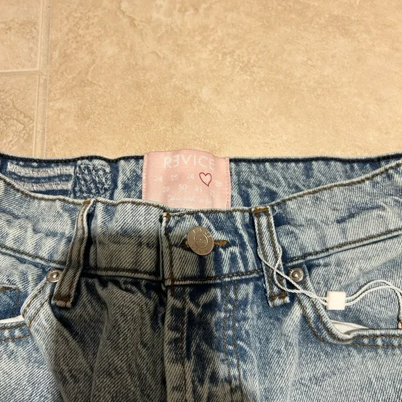 REVICE Light Blue Straight Leg Jeans - Picture 4 of 7